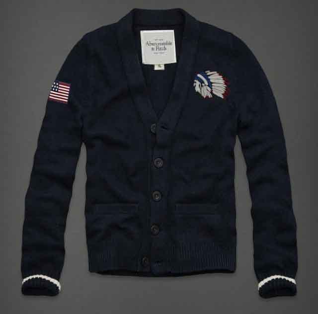 Abercrombie Fitch Hombres Cardigan Jersey AF6351